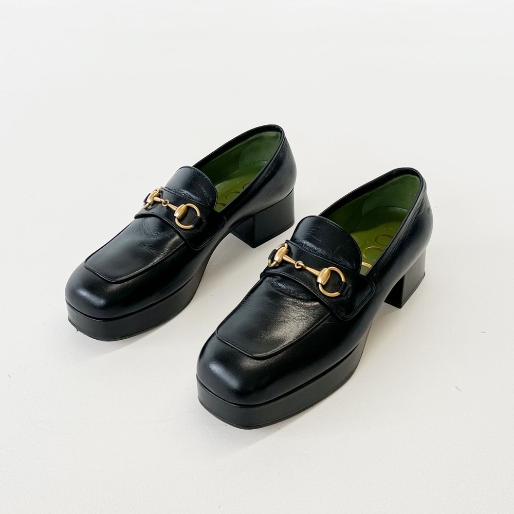 GUCCI Houdan 15 platform Loafer (like new) SIZE 38
